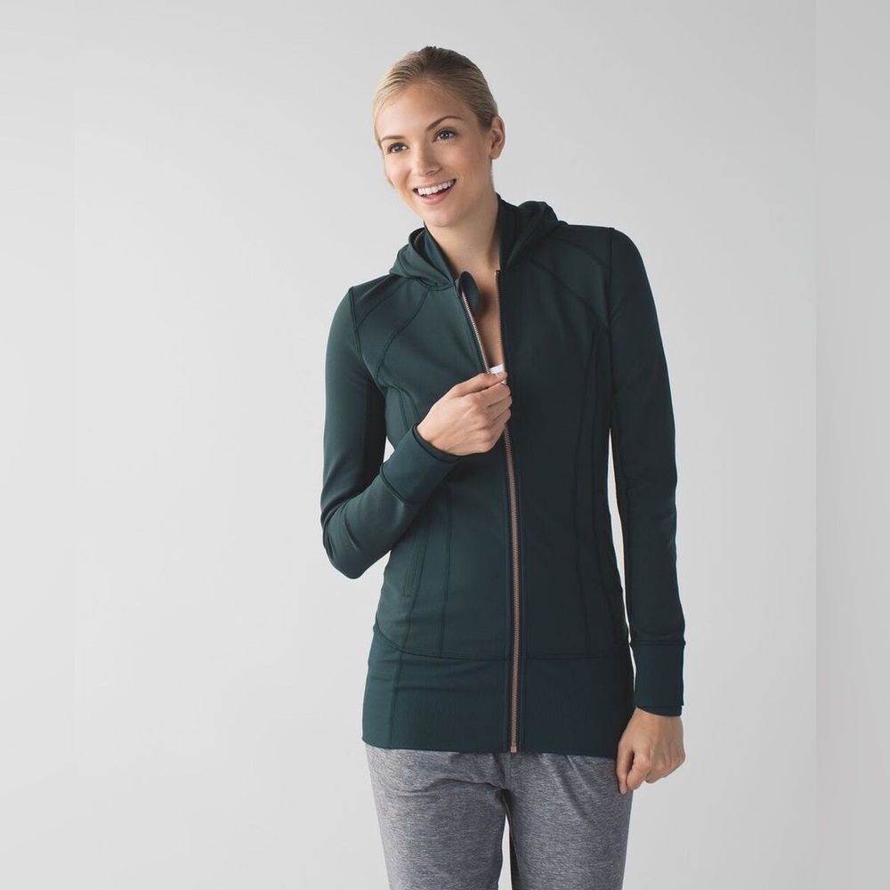 Lululemon | Daily Practice Jacket Dark Fuel Green Women’s Size 4